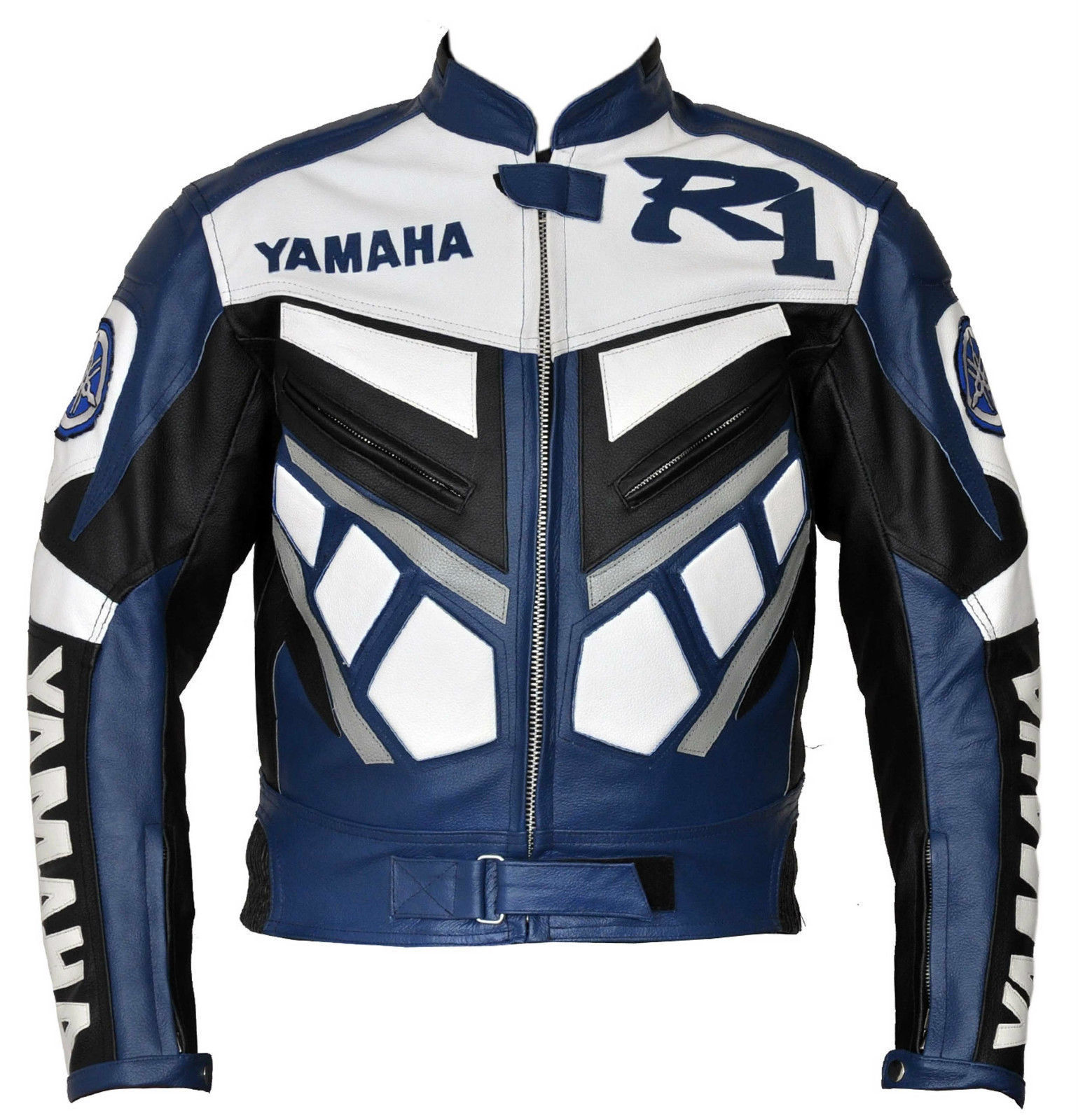 R1 Yamaha Blue/White Motorcycle Jacket Film Star Outfits